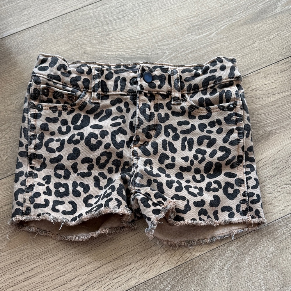 DL1961 Kids Leopard Print Shorts